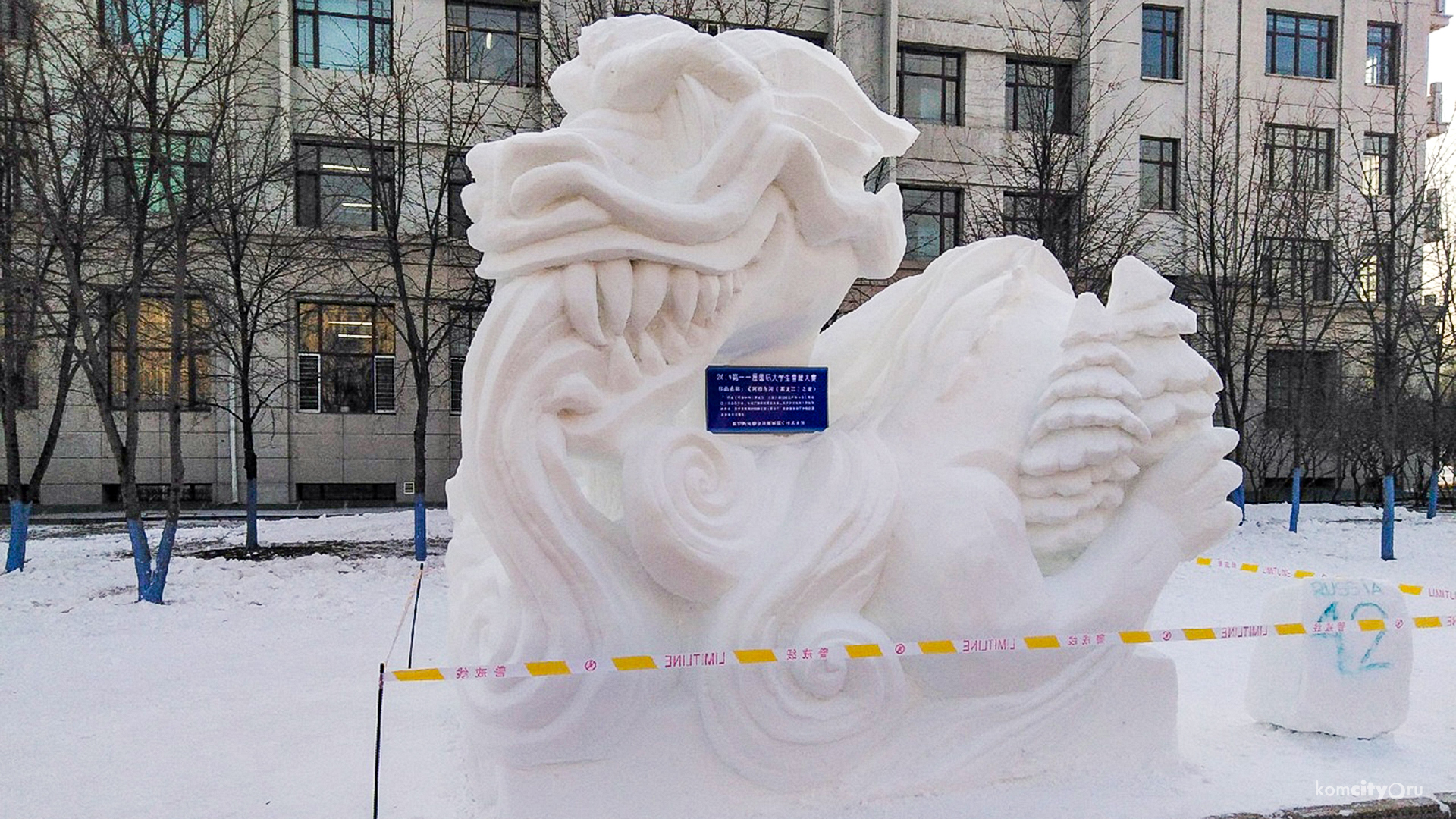 Хэйлунцзянский дракон принёс студентам из Комсомольска-на-Амуре второе место на международном конкурсе снежных скульптур
