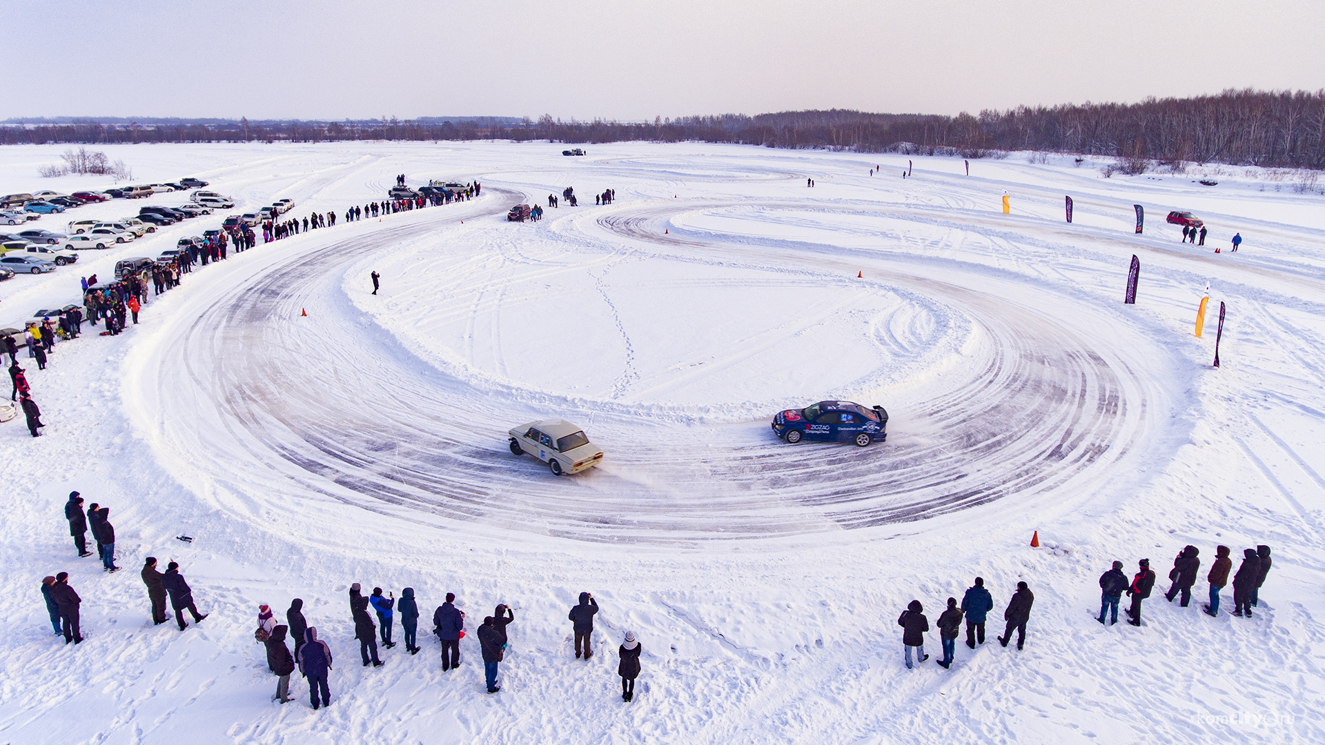 Соревнования по зимнему дрифту прошли в Комсомольске-на-Амуре