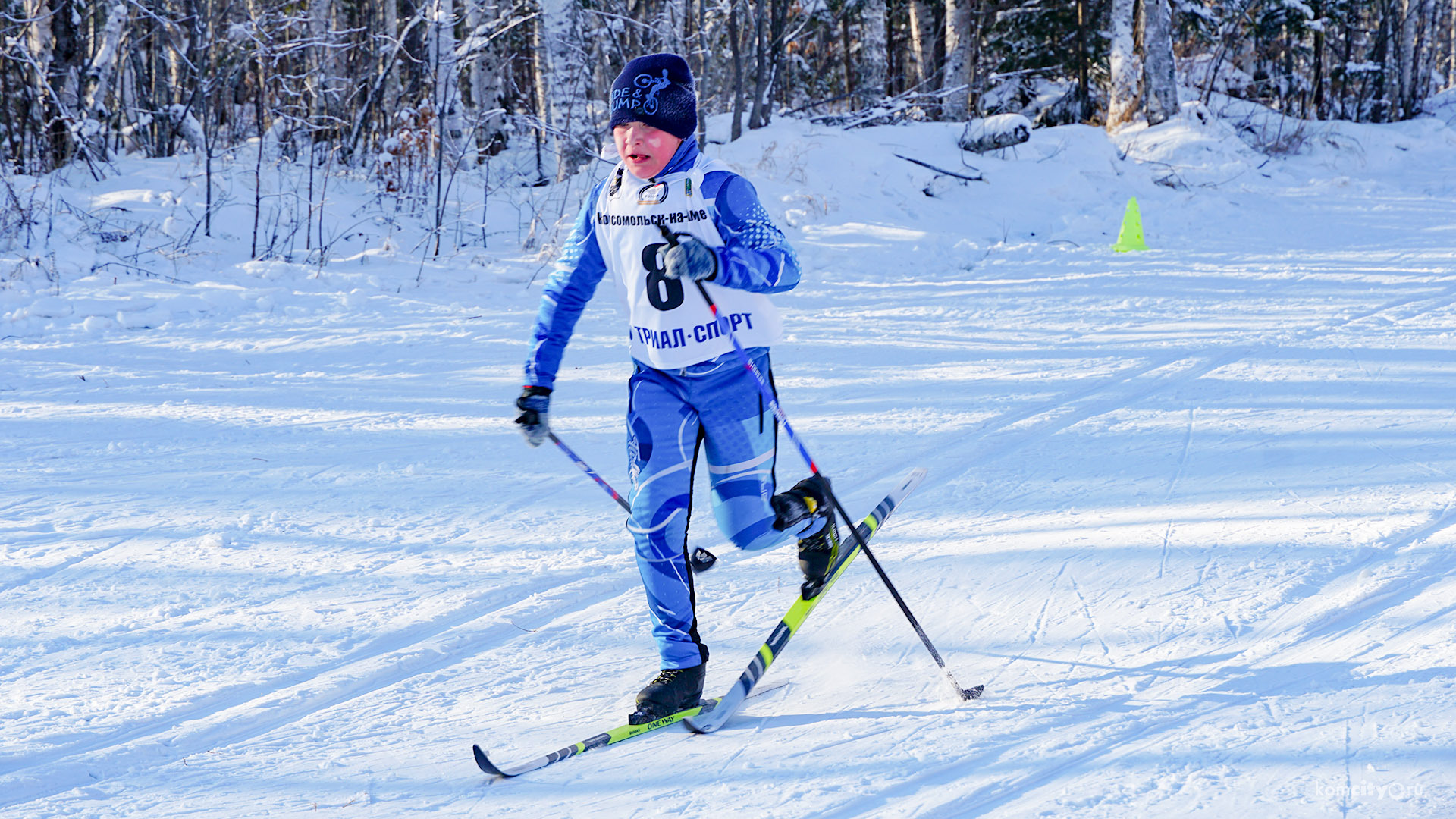 Морозные лыжные гонки в память об участниках Ледового перехода состоялись в Комсомольске-на-Амуре