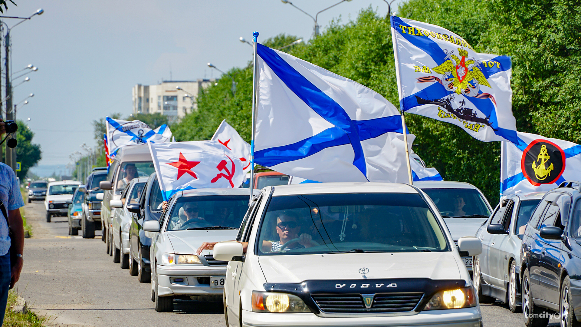 День ВМФ в Комсомольске-на-Амуре отметили автопробегом