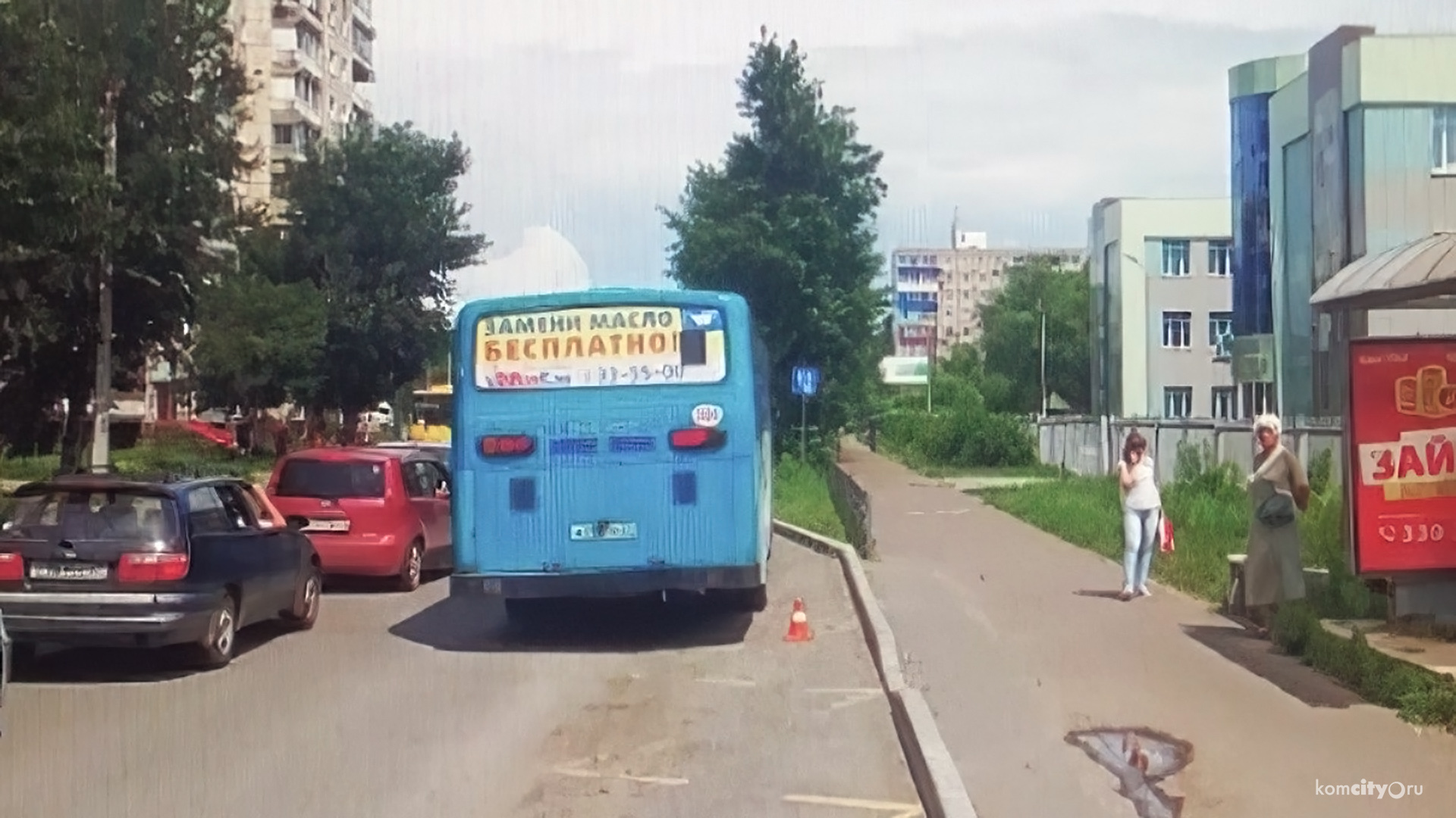 Автобус сбил пешехода-нарушителя в Комсомольске-на-Амуре
