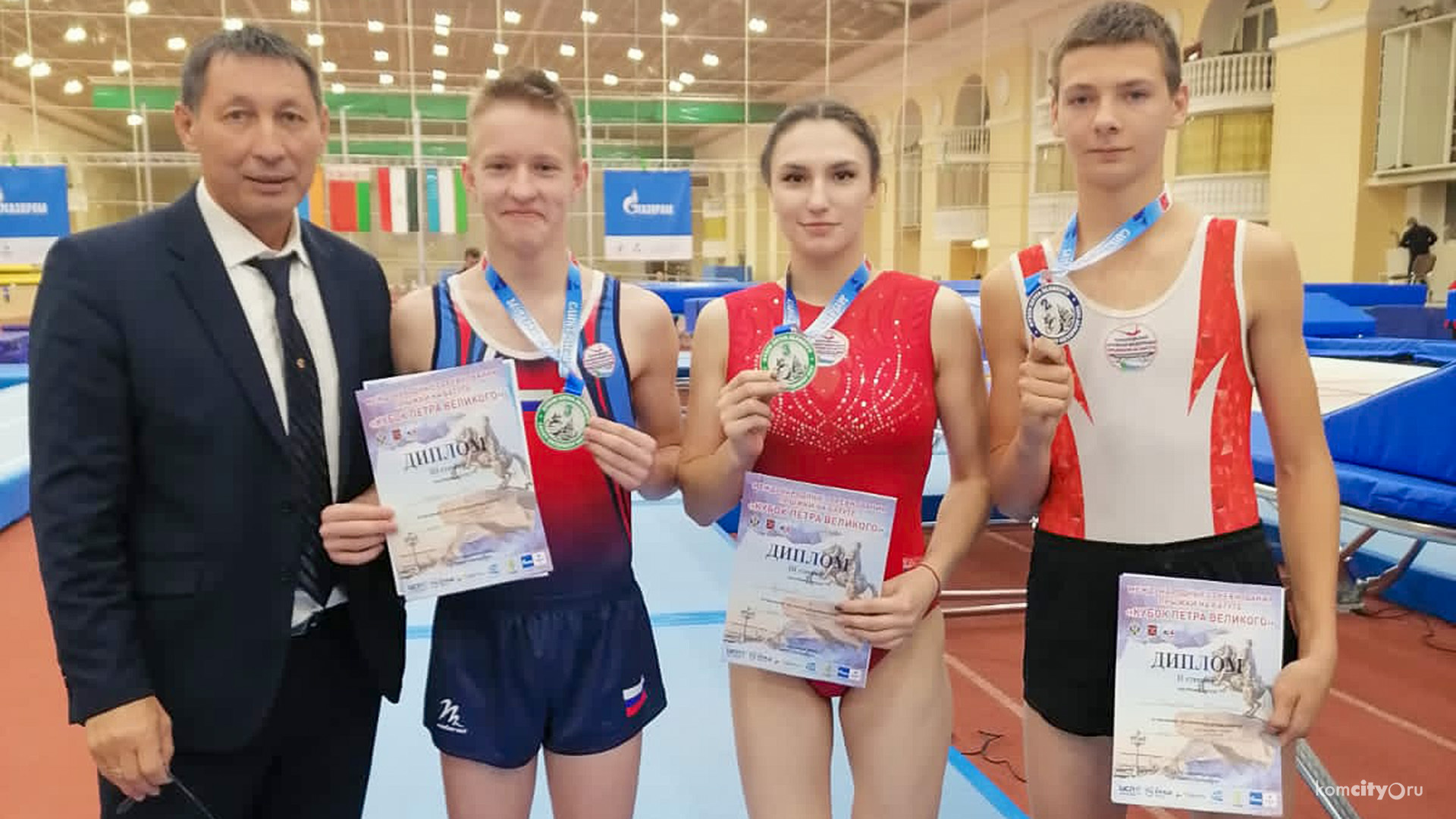 «Серебро» и «бронзу» международных соревнований «Кубок Петра Великого» выиграли батутисты из Комсомольска-на-Амуре